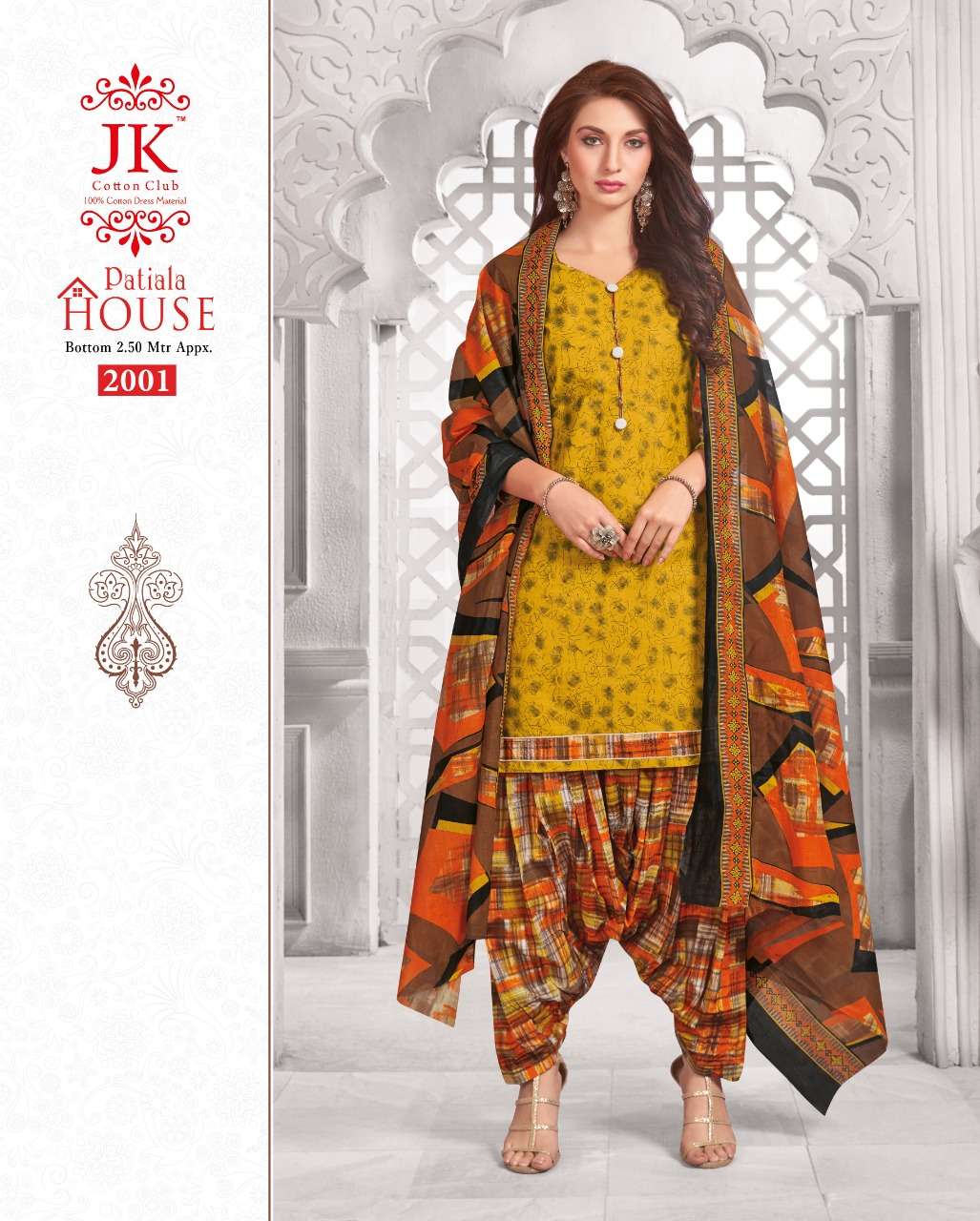 PATIYALA HOUSE VOL-2 BY JK COTTON CLUB 2001 TO 2010 SERIES BEAUTIFUL COLORFUL STYLISH PRETTY PARTY WEAR CASUAL WEAR OCCASIONAL WEAR COTTON PRINTED DRESSES AT WHOLESALE PRICE
