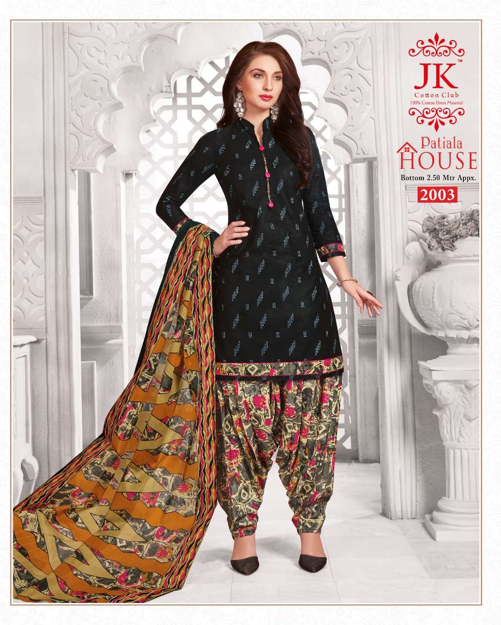 PATIYALA HOUSE VOL-2 BY JK COTTON CLUB 2001 TO 2010 SERIES BEAUTIFUL COLORFUL STYLISH PRETTY PARTY WEAR CASUAL WEAR OCCASIONAL WEAR COTTON PRINTED DRESSES AT WHOLESALE PRICE