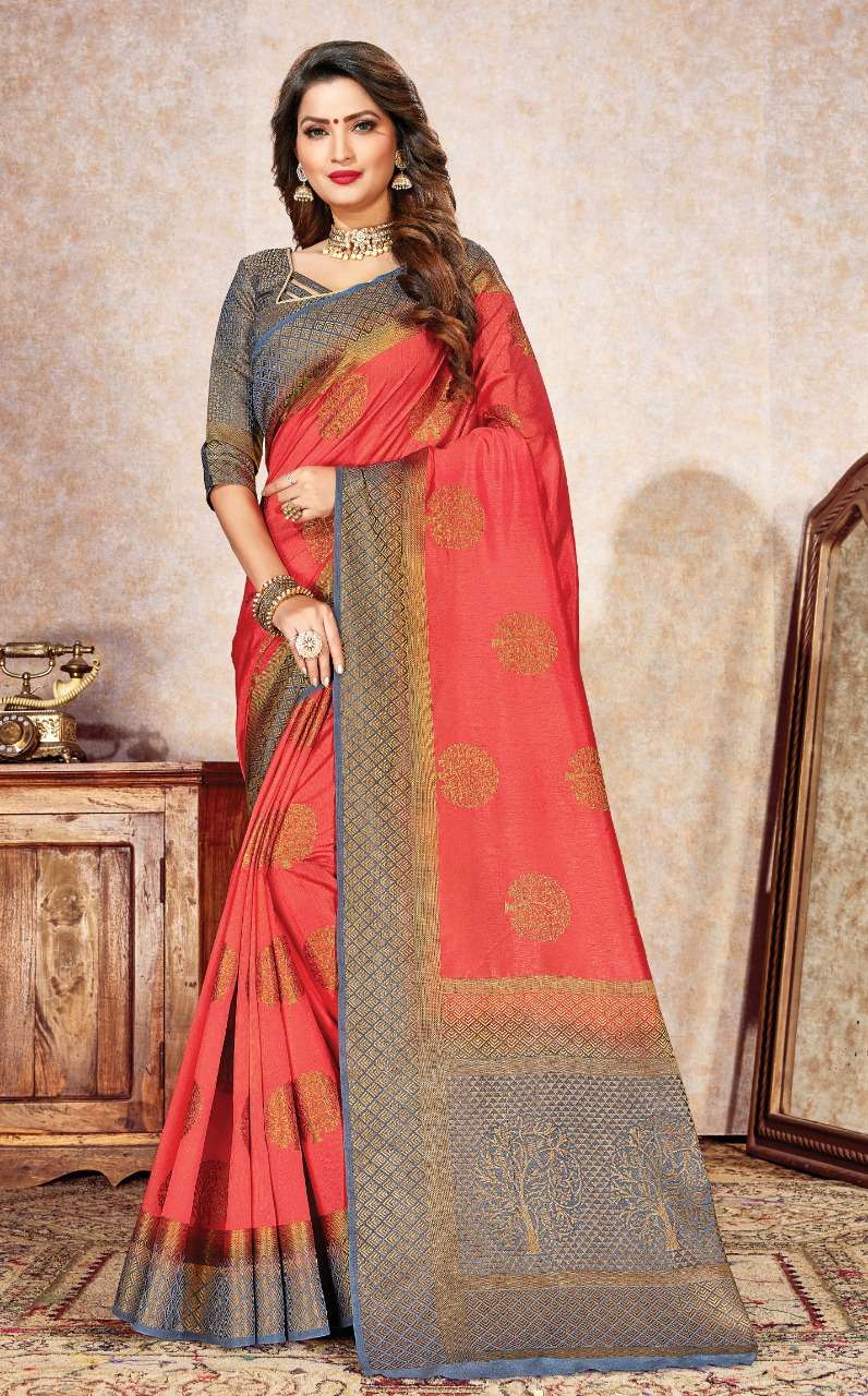 NILMANI BY SANGAM PRINTS 1001 TO 1006 SERIES INDIAN TRADITIONAL WEAR COLLECTION BEAUTIFUL STYLISH FANCY COLORFUL PARTY WEAR & OCCASIONAL WEAR SILK SAREES AT WHOLESALE PRICE