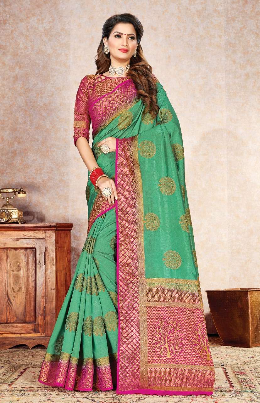 NILMANI BY SANGAM PRINTS 1001 TO 1006 SERIES INDIAN TRADITIONAL WEAR COLLECTION BEAUTIFUL STYLISH FANCY COLORFUL PARTY WEAR & OCCASIONAL WEAR SILK SAREES AT WHOLESALE PRICE