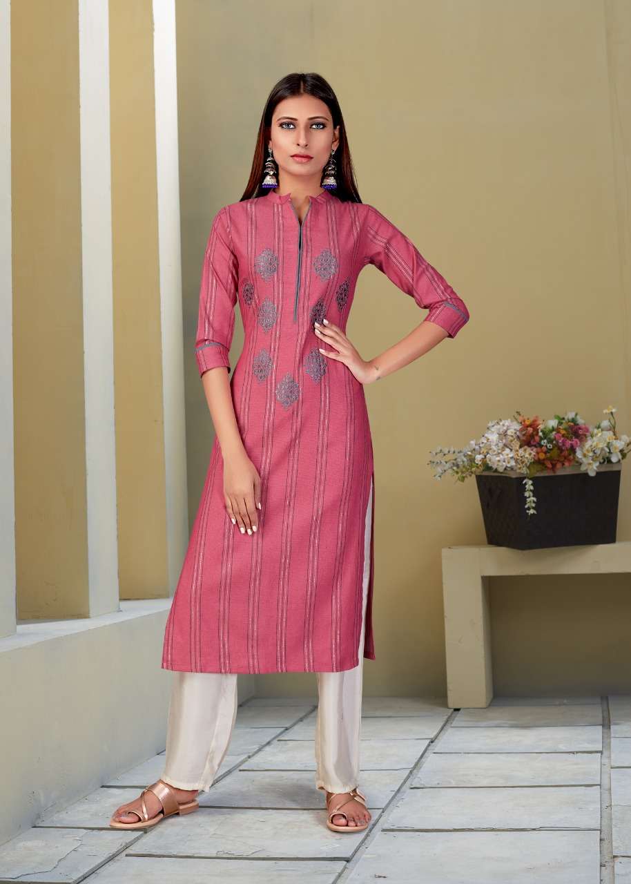 ROMA BY SNAPSTYLE 525 TO 532 SERIES STYLISH FANCY BEAUTIFUL COLORFUL CASUAL WEAR & ETHNIC WEAR PREMIUM SOUTH WOVEN EMBROIDERED KURTIS AT WHOLESALE PRICE