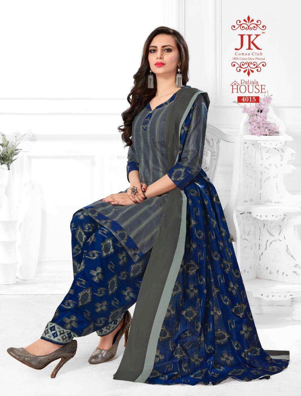 PATIYALA HOUSE VOL-4 BY JK COTTON CLUB 4001 TO 4020 SERIES BEAUTIFUL COLORFUL STYLISH PRETTY PARTY WEAR CASUAL WEAR OCCASIONAL WEAR COTTON PRINTED DRESSES AT WHOLESALE PRICE