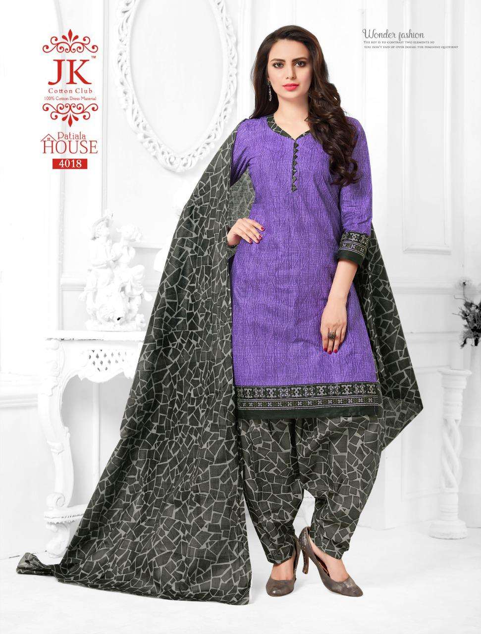 PATIYALA HOUSE VOL-4 BY JK COTTON CLUB 4001 TO 4020 SERIES BEAUTIFUL COLORFUL STYLISH PRETTY PARTY WEAR CASUAL WEAR OCCASIONAL WEAR COTTON PRINTED DRESSES AT WHOLESALE PRICE