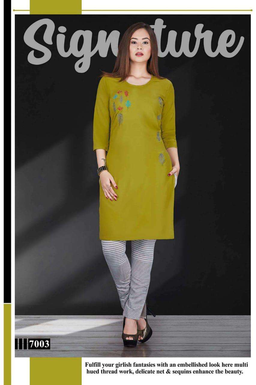 FROOTI BY SHRIYA 7001 TO 7008 SERIES BEAUTIFUL COLORFUL STYLISH FANCY CASUAL WEAR & ETHNIC WEAR & READY TO WEAR RAYON PRINTED KURTIS AT WHOLESALE PRICE