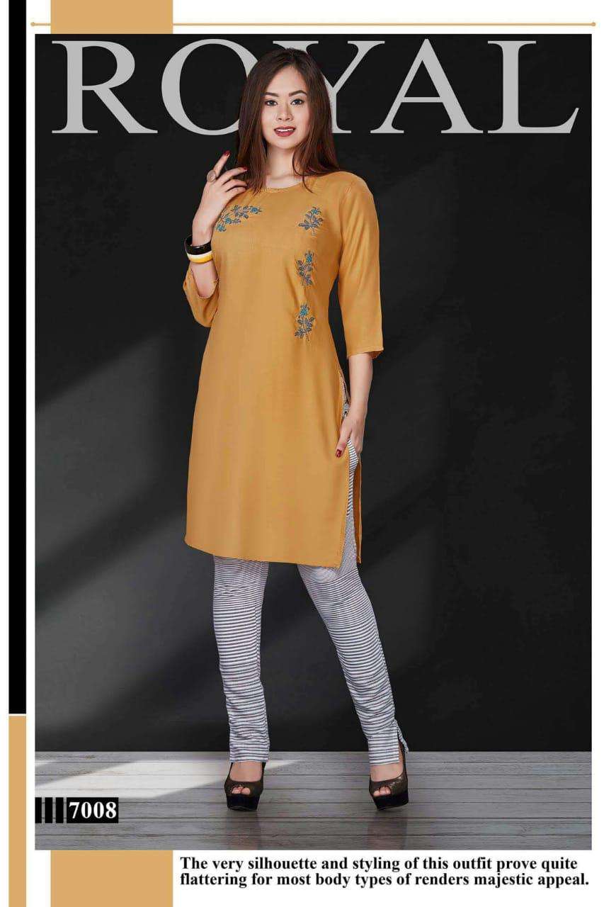 FROOTI BY SHRIYA 7001 TO 7008 SERIES BEAUTIFUL COLORFUL STYLISH FANCY CASUAL WEAR & ETHNIC WEAR & READY TO WEAR RAYON PRINTED KURTIS AT WHOLESALE PRICE