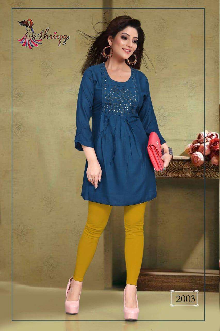 LEMON BY SHRIYA 2001 TO 2010 SERIES BEAUTIFUL COLORFUL STYLISH FANCY CASUAL WEAR & ETHNIC WEAR & READY TO WEAR RAYON PRINTED KURTIS AT WHOLESALE PRICE