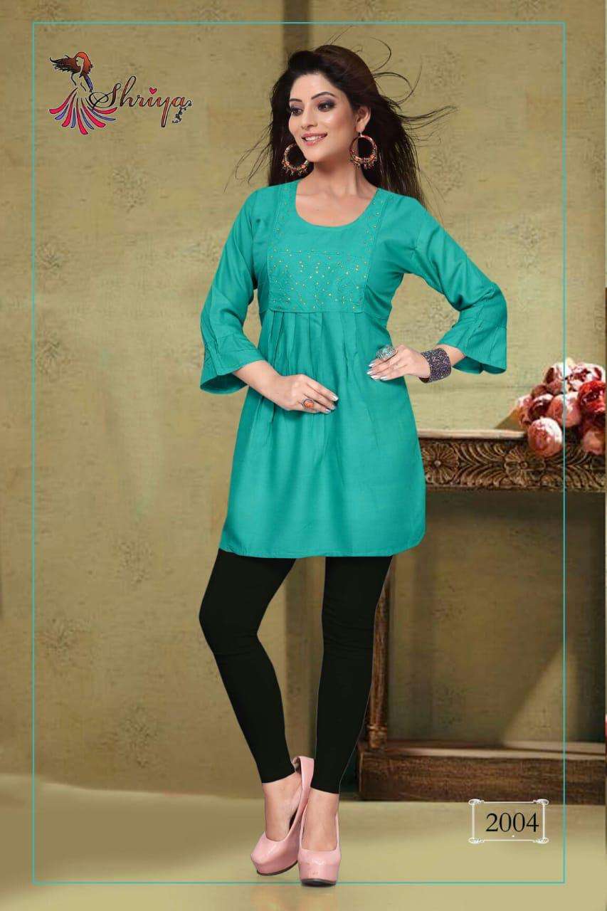 LEMON BY SHRIYA 2001 TO 2010 SERIES BEAUTIFUL COLORFUL STYLISH FANCY CASUAL WEAR & ETHNIC WEAR & READY TO WEAR RAYON PRINTED KURTIS AT WHOLESALE PRICE