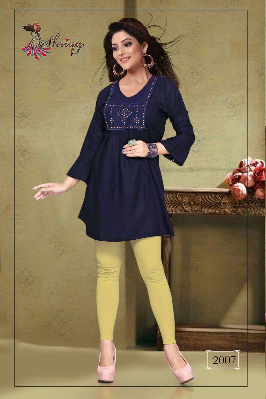 LEMON BY SHRIYA 2001 TO 2010 SERIES BEAUTIFUL COLORFUL STYLISH FANCY CASUAL WEAR & ETHNIC WEAR & READY TO WEAR RAYON PRINTED KURTIS AT WHOLESALE PRICE