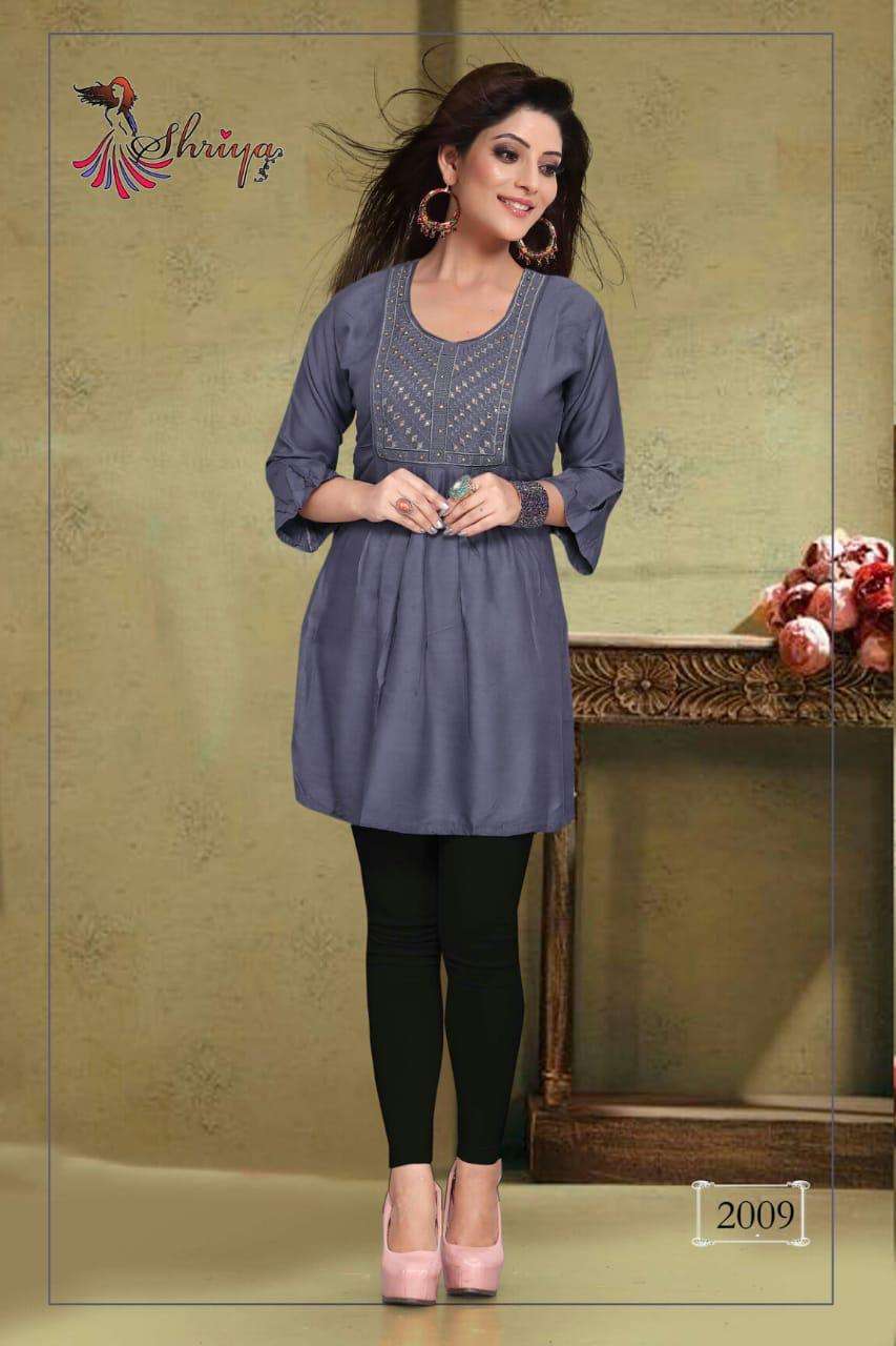 LEMON BY SHRIYA 2001 TO 2010 SERIES BEAUTIFUL COLORFUL STYLISH FANCY CASUAL WEAR & ETHNIC WEAR & READY TO WEAR RAYON PRINTED KURTIS AT WHOLESALE PRICE