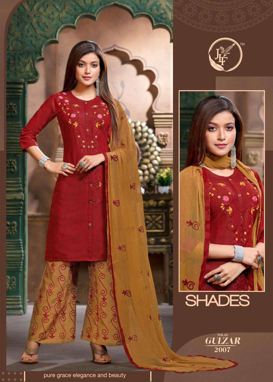 GULZAR VOL-2 BY JLF 2001 TO 2008 SERIES BEAUTIFUL COLORFUL STYLISH PRETTY PARTY WEAR CASUAL WEAR OCCASIONAL WEAR RAYON 14 KG PRINTED DRESSES AT WHOLESALE PRICE