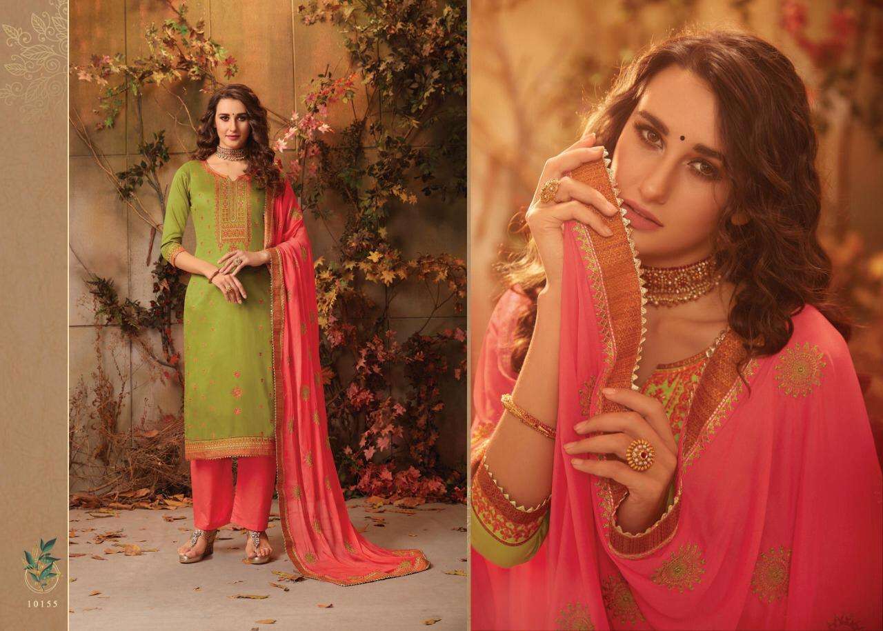 DELIGHT BY RAMAIYA 10151 TO 1058 SERIES BEAUTIFUL COLORFUL STYLISH PRETTY PARTY WEAR CASUAL WEAR OCCASIONAL WEAR JAM SILK WITH EMBROIDERY DRESSES AT WHOLESALE PRICE