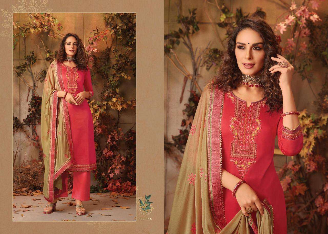 DELIGHT BY RAMAIYA 10151 TO 1058 SERIES BEAUTIFUL COLORFUL STYLISH PRETTY PARTY WEAR CASUAL WEAR OCCASIONAL WEAR JAM SILK WITH EMBROIDERY DRESSES AT WHOLESALE PRICE