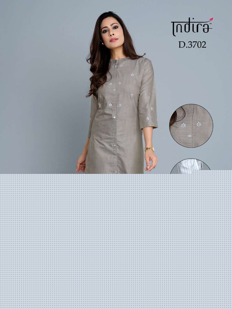 SAUMYA BY INDIRA 3701 TO 3706 SERIES BEAUTIFUL COLORFUL STYLISH FANCY CASUAL WEAR & ETHNIC WEAR & READY TO WEAR SOFT COTTON WITH EMBROIDERY KURTIS AT WHOLESALE PRICE