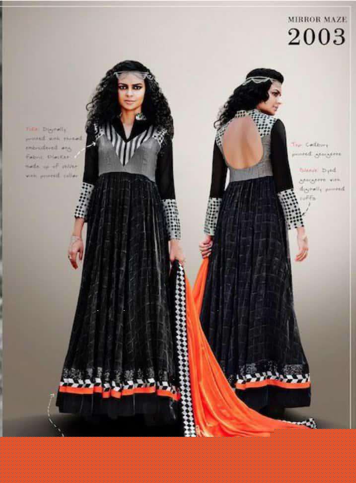 MUAAK BY JINAAM DRESSES 2000 TO 2008 SERIES BEAUTIFUL COLORFUL STYLISH PRETTY PARTY WEAR CASUAL WEAR OCCASIONAL WEAR GEORGETTE NET WITH EMBROIDERY DRESSES AT WHOLESALE PRICE