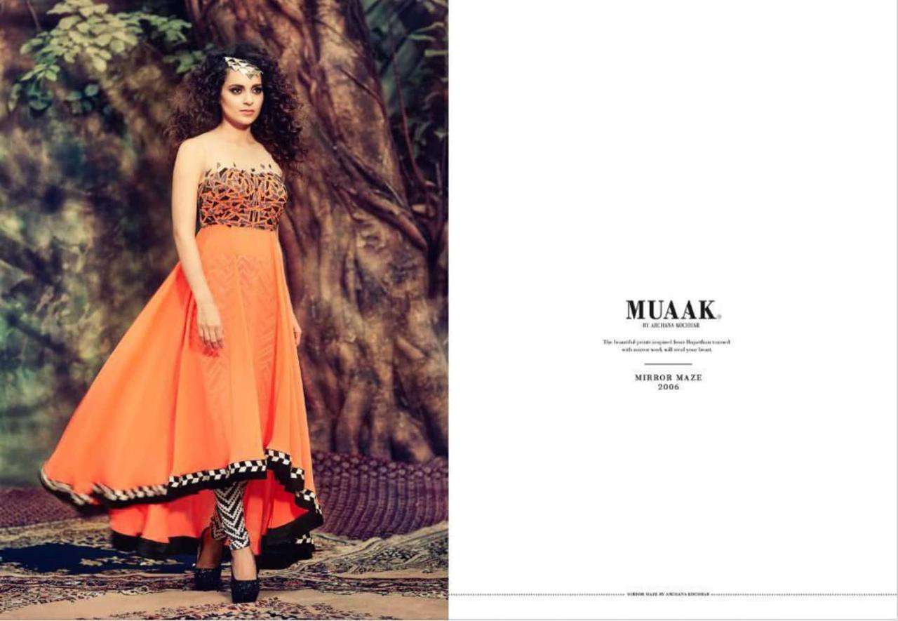 MUAAK BY JINAAM DRESSES 2000 TO 2008 SERIES BEAUTIFUL COLORFUL STYLISH PRETTY PARTY WEAR CASUAL WEAR OCCASIONAL WEAR GEORGETTE NET WITH EMBROIDERY DRESSES AT WHOLESALE PRICE
