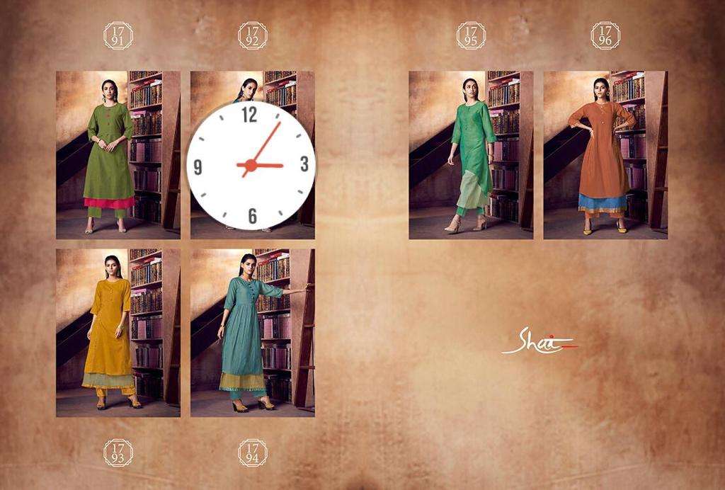 IMPRESSIVE NX BY SHAI 1791 TO 1795 SERIES BEAUTIFUL STYLISH COLORFUL FANCY PARTY WEAR & ETHNIC WEAR & READY TO WEAR PURE COTTON TOP DYED EMBROIDERY KURTIS AT WHOLESALE PRICE