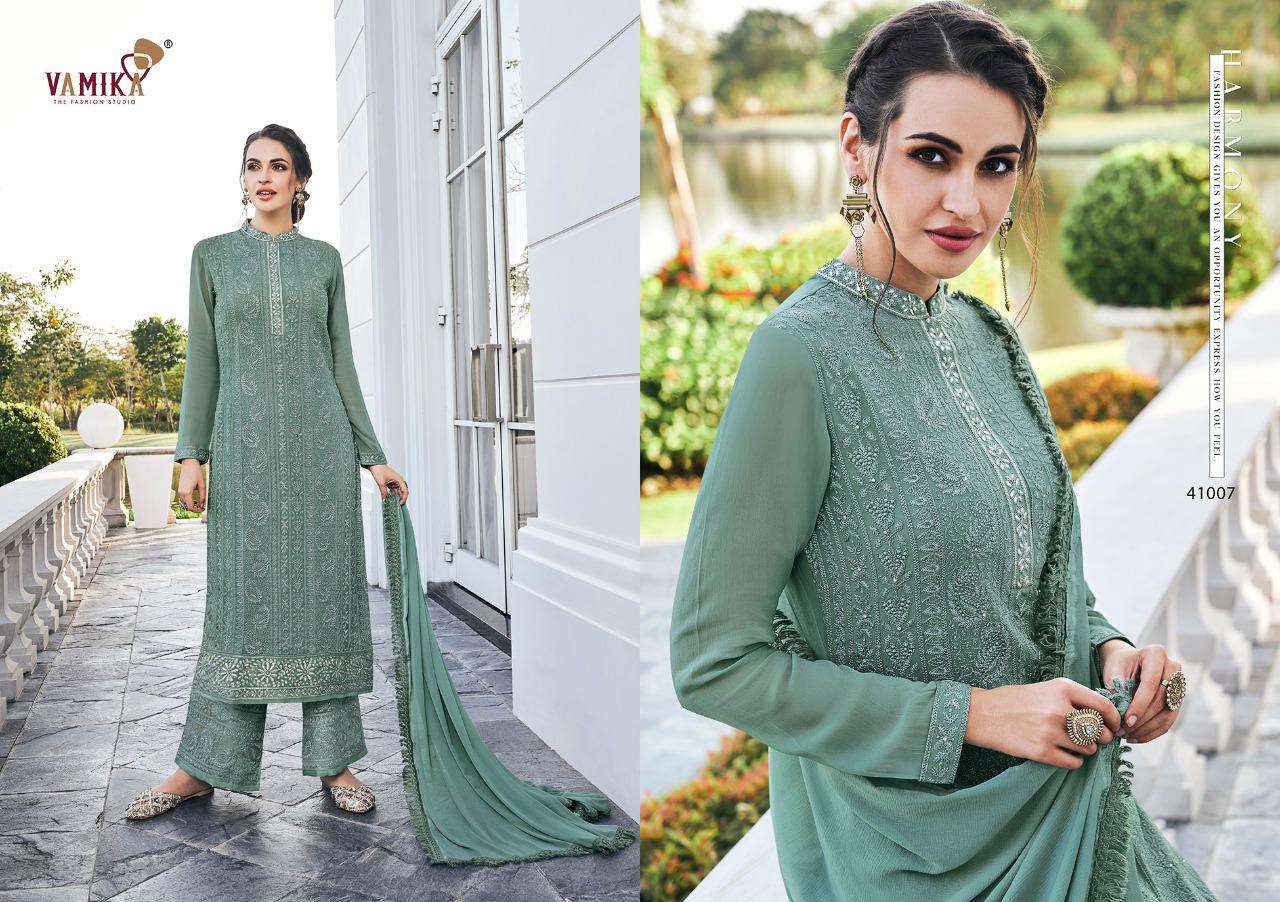 SIMONA VOL-2 BY VAAMIKA FASHION 41006 TO 41011 SERIES BEAUTIFUL PAKISTANI SUITS COLORFUL STYLISH FANCY CASUAL WEAR & ETHNIC WEAR REAL GEORGETTE DIGITAL EMBROIDERED DRESSES AT WHOLESALE PRICE