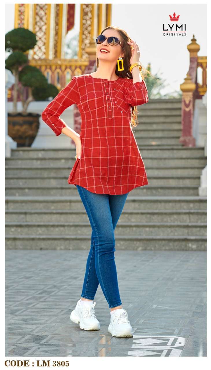 LEMON BY LYMI ORGINAL 1301 TO 1308 SERIES BEAUTIFUL STYLISH COLORFUL FANCY PARTY WEAR & ETHNIC WEAR & READY TO WEAR COTTON WEAVING TOPS AT WHOLESALE PRICE