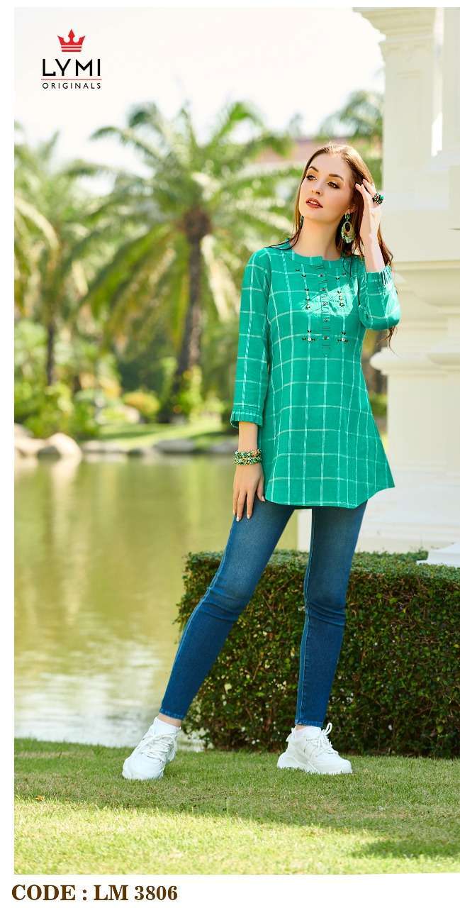 LEMON BY LYMI ORGINAL 1301 TO 1308 SERIES BEAUTIFUL STYLISH COLORFUL FANCY PARTY WEAR & ETHNIC WEAR & READY TO WEAR COTTON WEAVING TOPS AT WHOLESALE PRICE