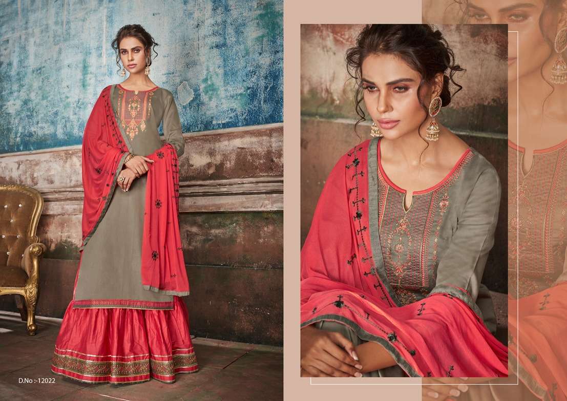 RUBY VOL-2 BY KAJREE FASHION 12021 TO 12026 SERIES BEAUTIFUL SUITS STYLISH FANCY COLORFUL PARTY WEAR & OCCASIONAL WEAR JAM SILK COTTON DRESSES AT WHOLESALE PRICE