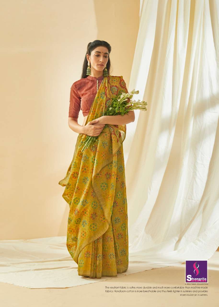 NAIRA VOL-2 BY SHANGRILA 52021 TO 52032 SERIES INDIAN TRADITIONAL WEAR COLLECTION BEAUTIFUL STYLISH FANCY COLORFUL PARTY WEAR & OCCASIONAL WEAR REACH BRASOO SAREES AT WHOLESALE PRICE