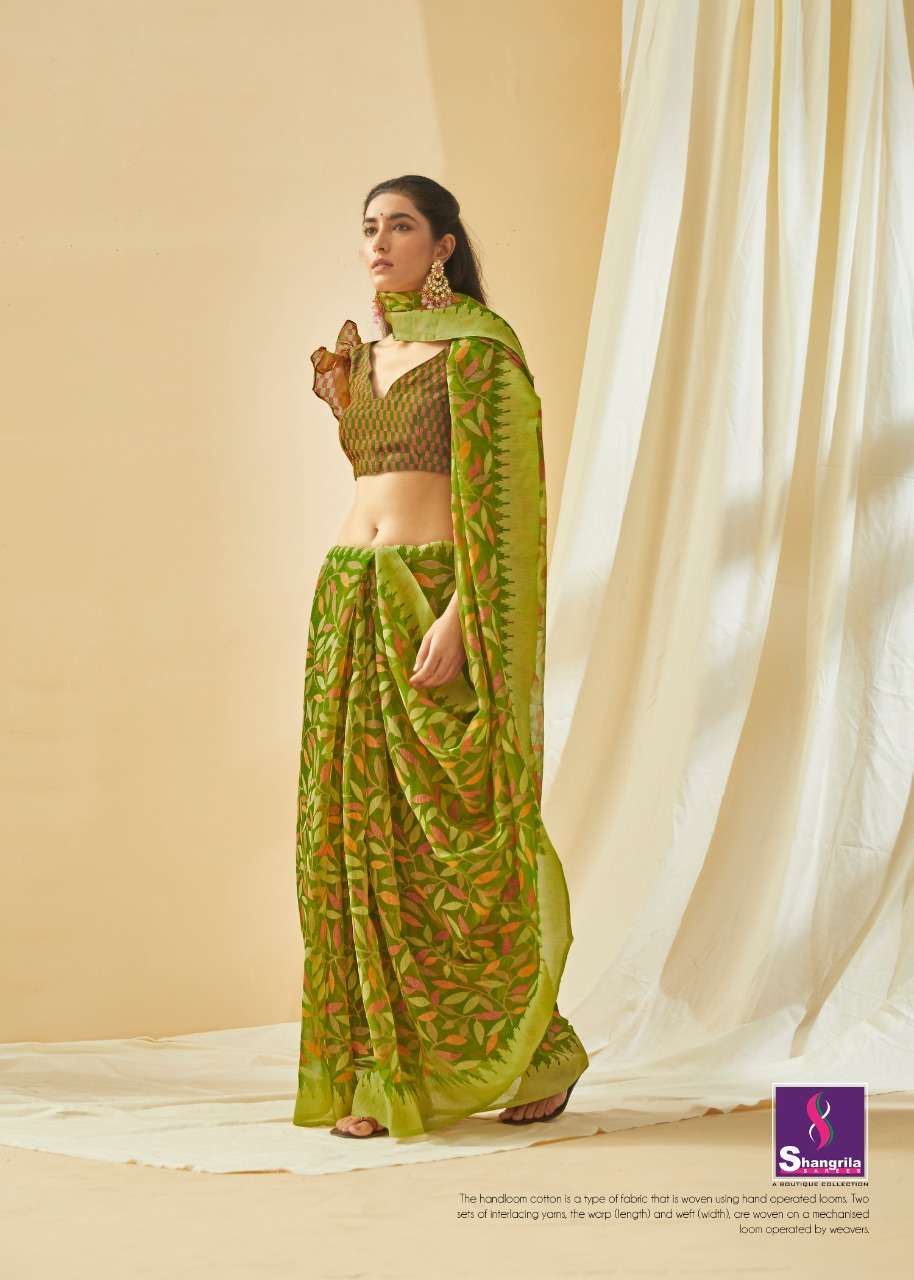 NAIRA VOL-2 BY SHANGRILA 52021 TO 52032 SERIES INDIAN TRADITIONAL WEAR COLLECTION BEAUTIFUL STYLISH FANCY COLORFUL PARTY WEAR & OCCASIONAL WEAR REACH BRASOO SAREES AT WHOLESALE PRICE