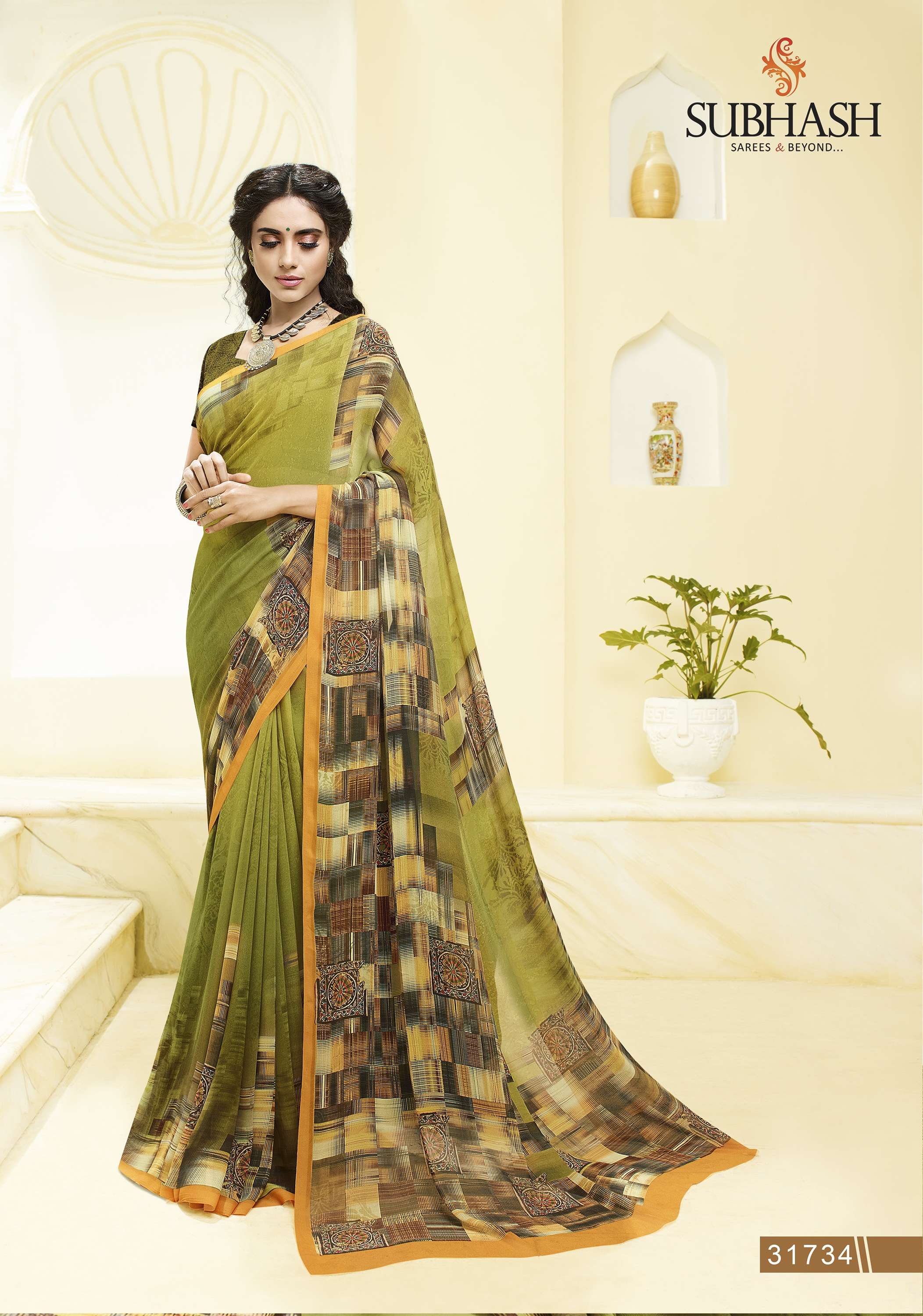 GARDENIA VOL-7 BY SUBHASH SAREES 31721 TO 31734 SERIES INDIAN TRADITIONAL WEAR COLLECTION BEAUTIFUL STYLISH FANCY COLORFUL PARTY WEAR & OCCASIONAL WEAR GEORGETTE PRINTED SAREES AT WHOLESALE PRICE