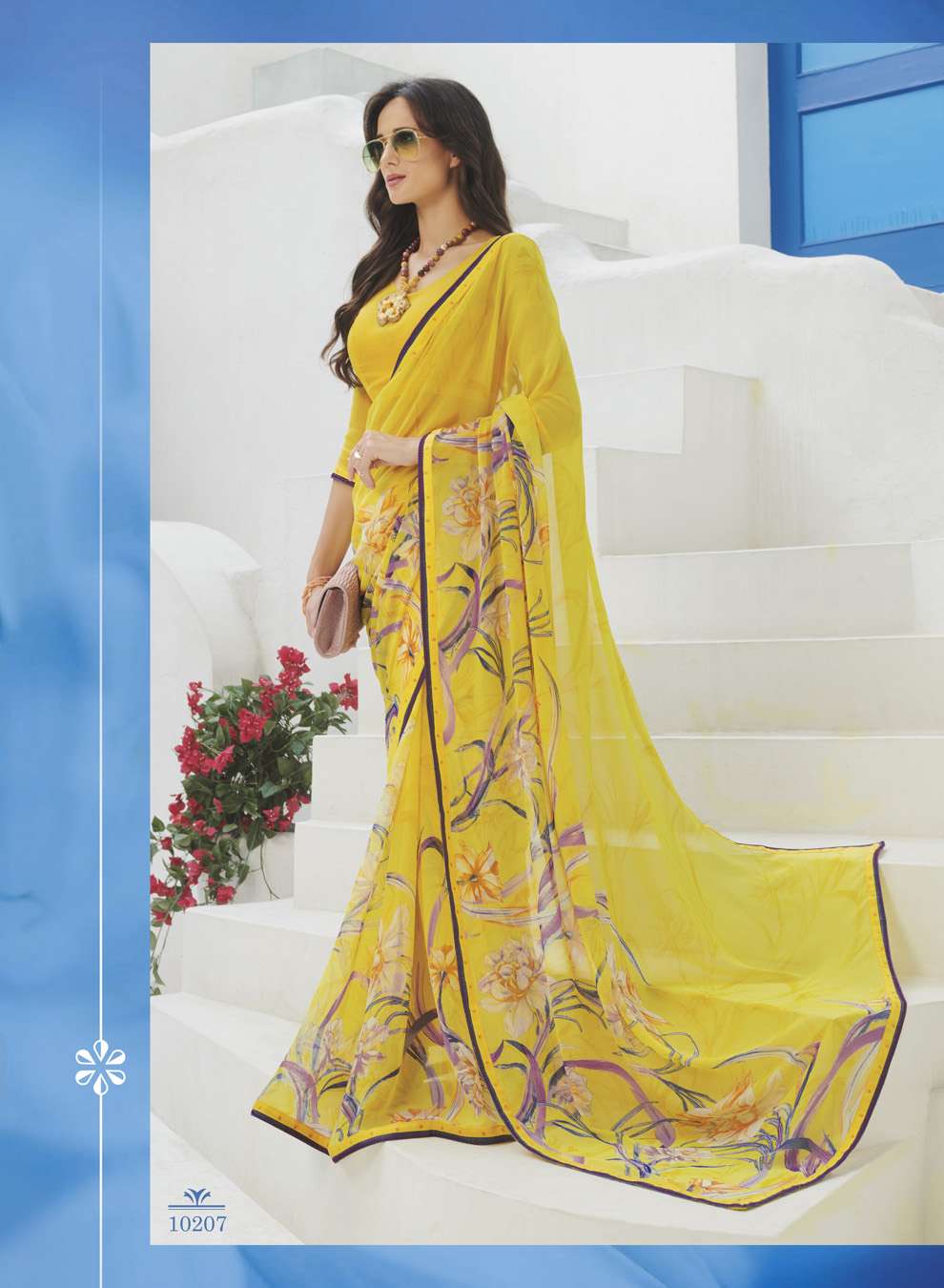 GAURI BY SUBHASH SAREES 10201 TO 10225 SERIES INDIAN TRADITIONAL WEAR COLLECTION BEAUTIFUL STYLISH FANCY COLORFUL PARTY WEAR & OCCASIONAL WEAR GEORGETTE/CHIFFON EMBROIDERED SAREES AT WHOLESALE PRICE