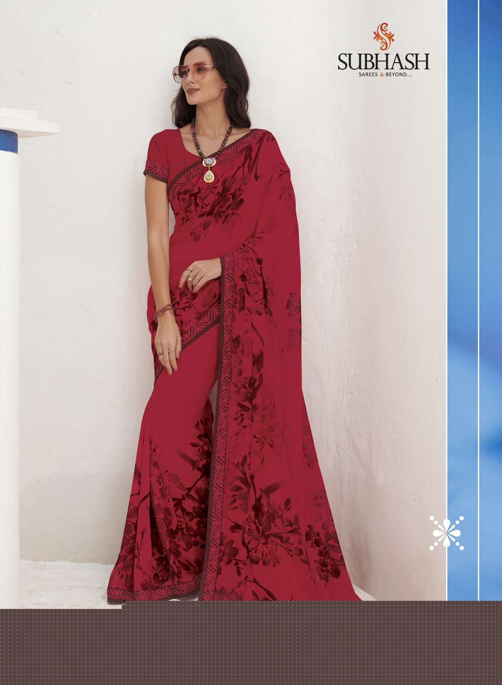 GAURI BY SUBHASH SAREES 10201 TO 10225 SERIES INDIAN TRADITIONAL WEAR COLLECTION BEAUTIFUL STYLISH FANCY COLORFUL PARTY WEAR & OCCASIONAL WEAR GEORGETTE/CHIFFON EMBROIDERED SAREES AT WHOLESALE PRICE