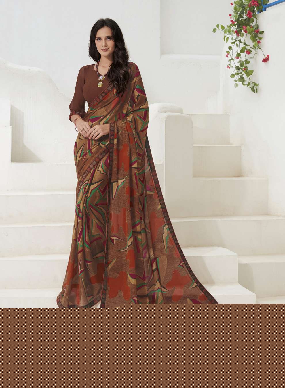 GAURI BY SUBHASH SAREES 10201 TO 10225 SERIES INDIAN TRADITIONAL WEAR COLLECTION BEAUTIFUL STYLISH FANCY COLORFUL PARTY WEAR & OCCASIONAL WEAR GEORGETTE/CHIFFON EMBROIDERED SAREES AT WHOLESALE PRICE
