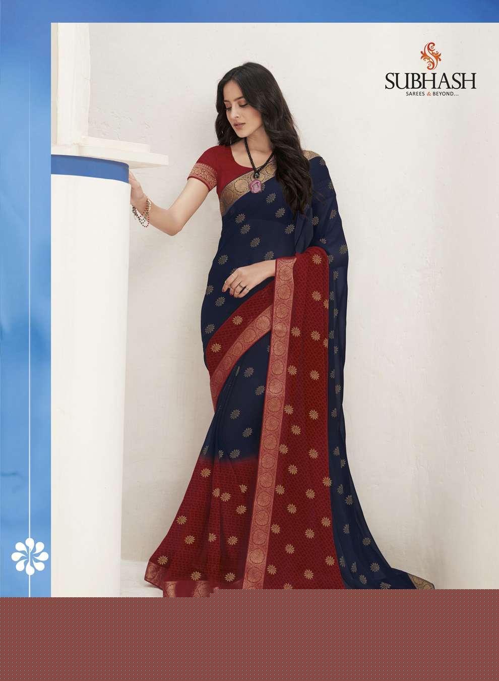 GAURI BY SUBHASH SAREES 10201 TO 10225 SERIES INDIAN TRADITIONAL WEAR COLLECTION BEAUTIFUL STYLISH FANCY COLORFUL PARTY WEAR & OCCASIONAL WEAR GEORGETTE/CHIFFON EMBROIDERED SAREES AT WHOLESALE PRICE