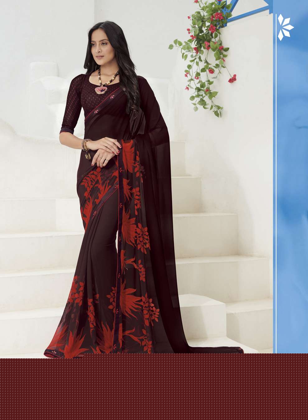 GAURI BY SUBHASH SAREES 10201 TO 10225 SERIES INDIAN TRADITIONAL WEAR COLLECTION BEAUTIFUL STYLISH FANCY COLORFUL PARTY WEAR & OCCASIONAL WEAR GEORGETTE/CHIFFON EMBROIDERED SAREES AT WHOLESALE PRICE