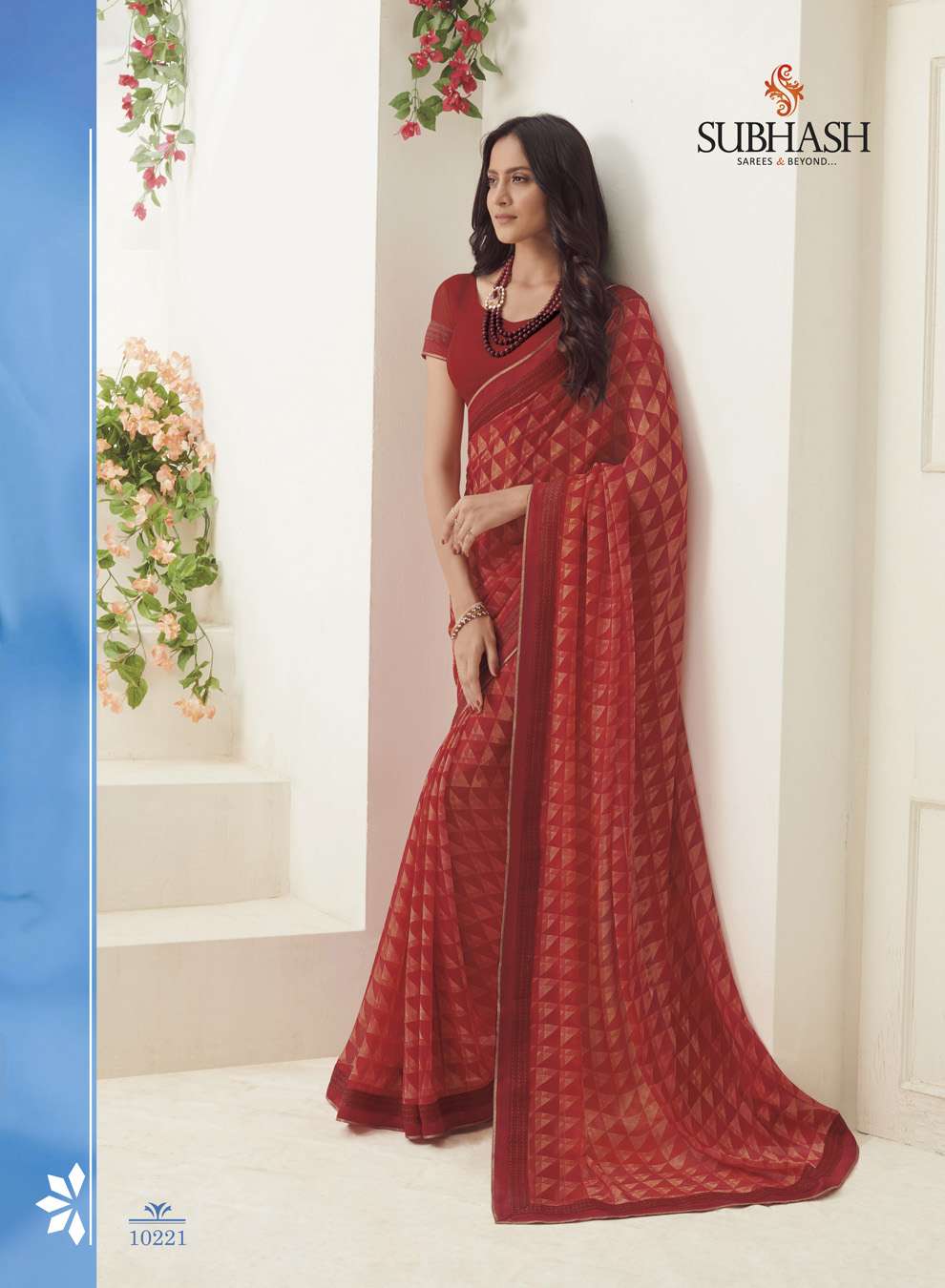 GAURI BY SUBHASH SAREES 10201 TO 10225 SERIES INDIAN TRADITIONAL WEAR COLLECTION BEAUTIFUL STYLISH FANCY COLORFUL PARTY WEAR & OCCASIONAL WEAR GEORGETTE/CHIFFON EMBROIDERED SAREES AT WHOLESALE PRICE