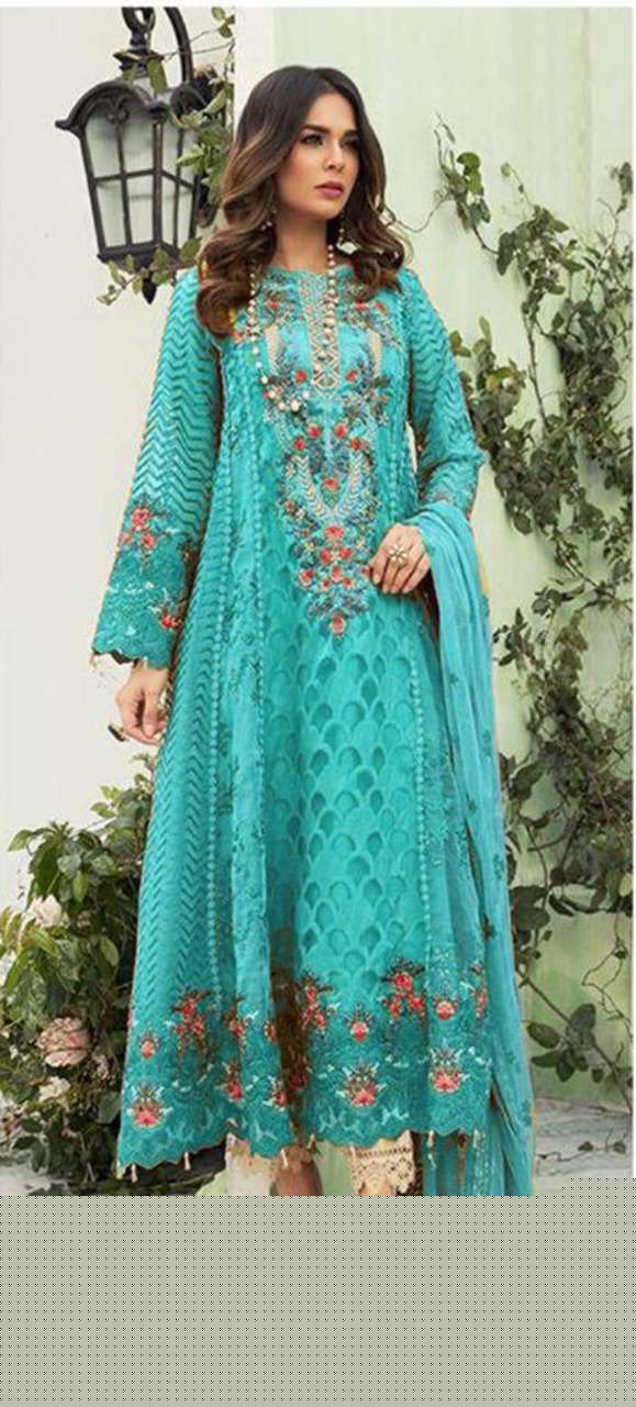 SNEHA BY AB 01 TO 12 SERIES BEAUTIFUL PAKISTANI SUITS COLORFUL STYLISH FANCY CASUAL WEAR & ETHNIC WEAR FAUX GEORGETTE WITH EMBROIDERY DRESSES AT WHOLESALE PRICE