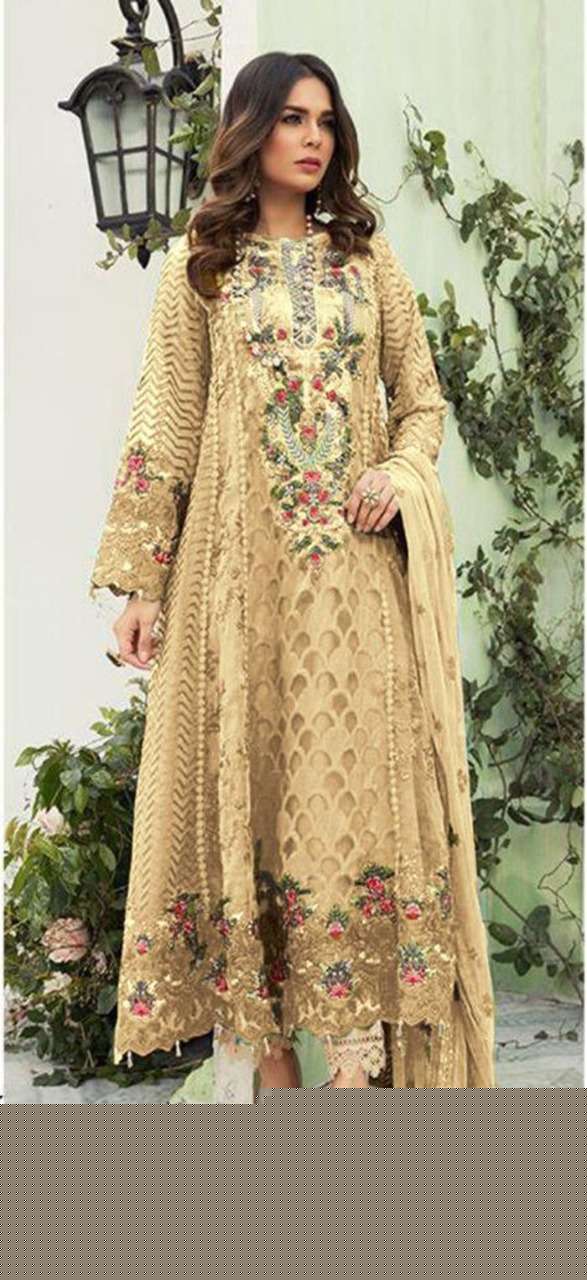 SNEHA BY AB 01 TO 12 SERIES BEAUTIFUL PAKISTANI SUITS COLORFUL STYLISH FANCY CASUAL WEAR & ETHNIC WEAR FAUX GEORGETTE WITH EMBROIDERY DRESSES AT WHOLESALE PRICE