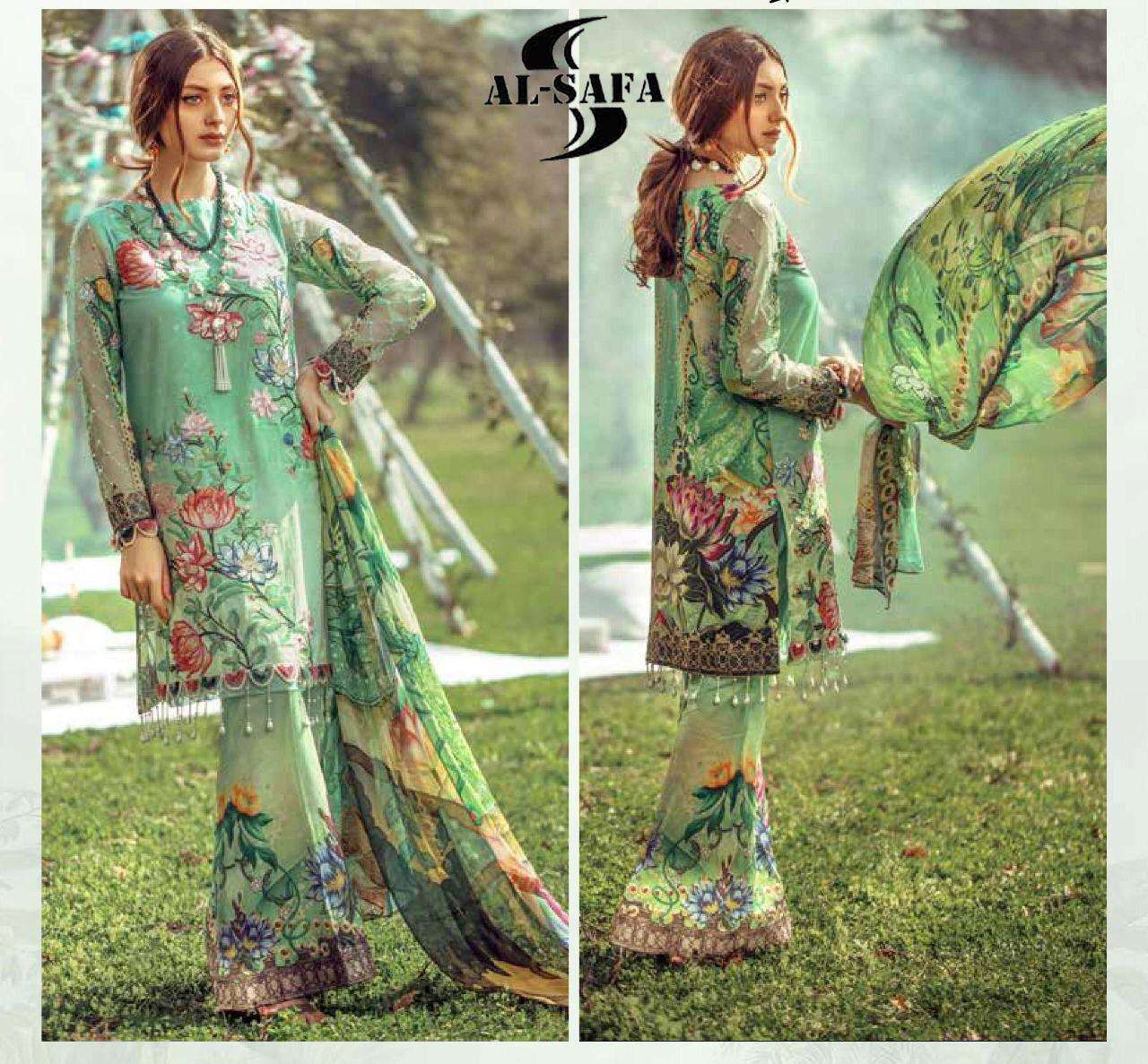 FLORAL FANTSAY BY AL-SAFA 1001 TO 1002 SERIES BEAUTIFUL PAKISTANI SUITS COLORFUL STYLISH FANCY CASUAL WEAR & ETHNIC WEAR LUXURY LAWN COTTON DIGITAL PRINT WITH EMBROIDERY DRESSES AT WHOLESALE PRICE