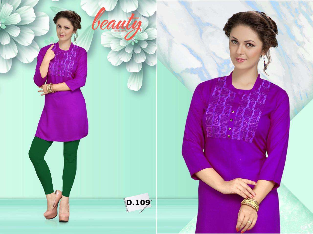 KANIKA BY HONEY 101 TO 110 SERIES BEAUTIFUL STYLISH FANCY COLORFUL CASUAL WEAR & ETHNIC WEAR & READY TO WEAR 140 GM RAYON PRINTED KURTIS AT WHOLESALE PRICE