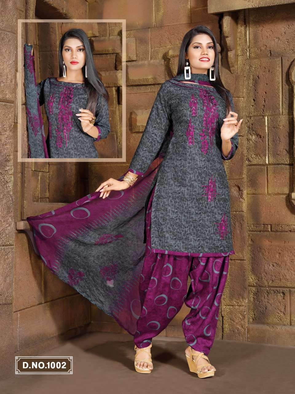 BEHTI BY JLF 1001 TO 1008 SERIES BEAUTIFUL PATIYALA SUITS STYLISH FANCY COLORFUL PARTY WEAR & OCCASIONAL WEAR COTTON PRINTED DRESSES AT WHOLESALE PRICE