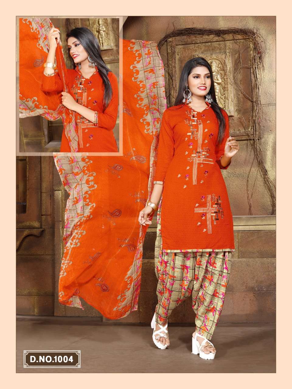 BEHTI BY JLF 1001 TO 1008 SERIES BEAUTIFUL PATIYALA SUITS STYLISH FANCY COLORFUL PARTY WEAR & OCCASIONAL WEAR COTTON PRINTED DRESSES AT WHOLESALE PRICE