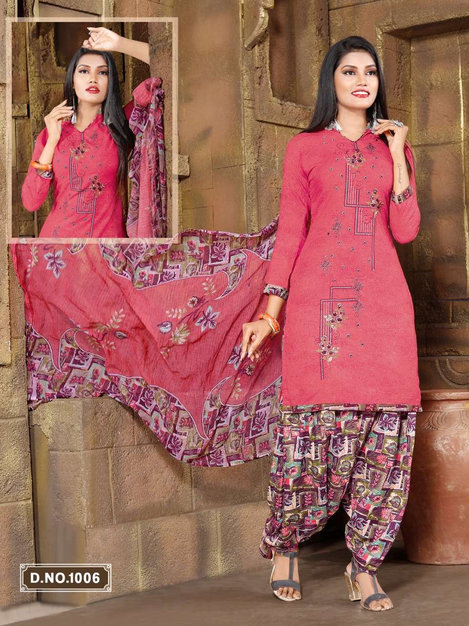 BEHTI BY JLF 1001 TO 1008 SERIES BEAUTIFUL PATIYALA SUITS STYLISH FANCY COLORFUL PARTY WEAR & OCCASIONAL WEAR COTTON PRINTED DRESSES AT WHOLESALE PRICE