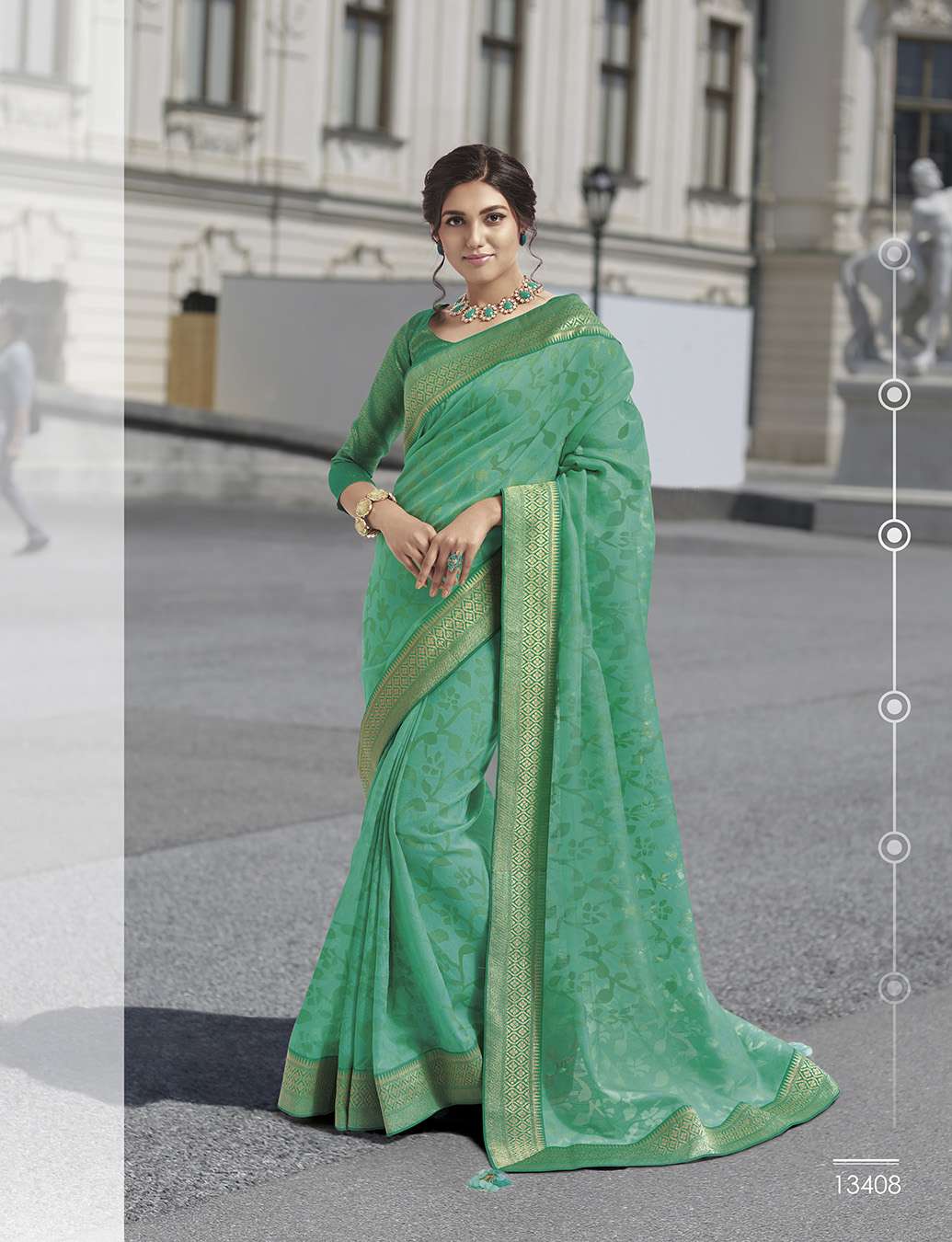 VINTAGE VOL-9 BY SUBHASH SAREES 13401 TO 13428 SERIES INDIAN TRADITIONAL WEAR COLLECTION BEAUTIFUL STYLISH FANCY COLORFUL PARTY WEAR & OCCASIONAL WEAR COTTON/SATIN/BRASSO SAREES AT WHOLESALE PRICE