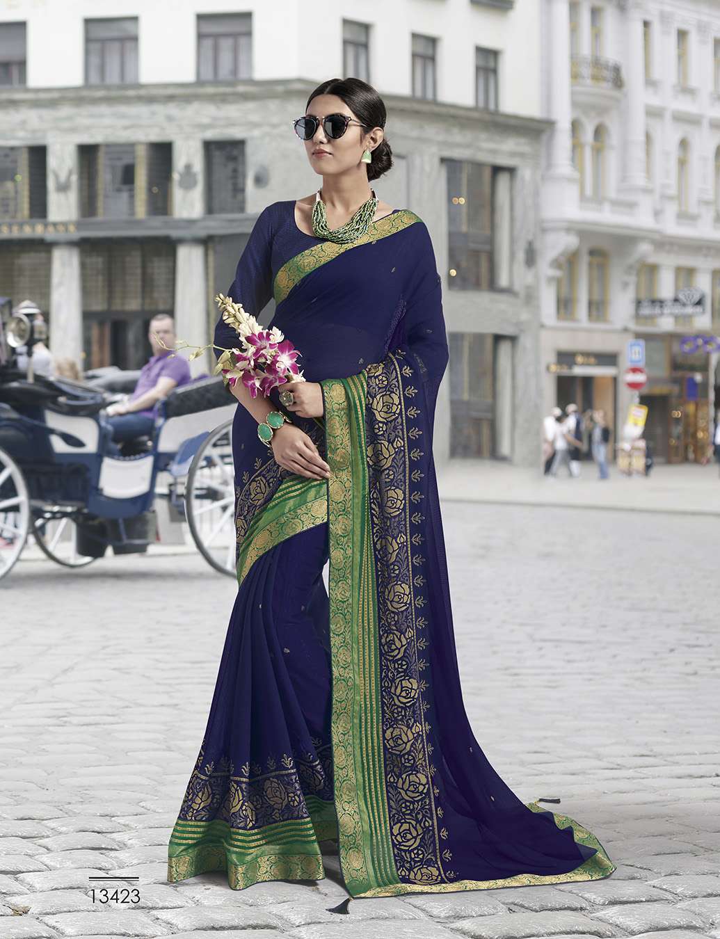 VINTAGE VOL-9 BY SUBHASH SAREES 13401 TO 13428 SERIES INDIAN TRADITIONAL WEAR COLLECTION BEAUTIFUL STYLISH FANCY COLORFUL PARTY WEAR & OCCASIONAL WEAR COTTON/SATIN/BRASSO SAREES AT WHOLESALE PRICE