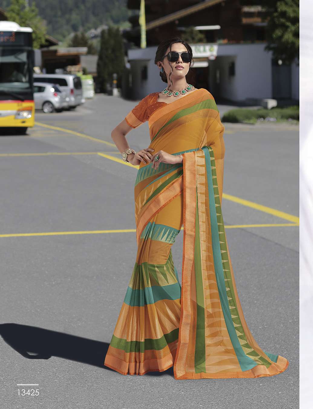 VINTAGE VOL-9 BY SUBHASH SAREES 13401 TO 13428 SERIES INDIAN TRADITIONAL WEAR COLLECTION BEAUTIFUL STYLISH FANCY COLORFUL PARTY WEAR & OCCASIONAL WEAR COTTON/SATIN/BRASSO SAREES AT WHOLESALE PRICE