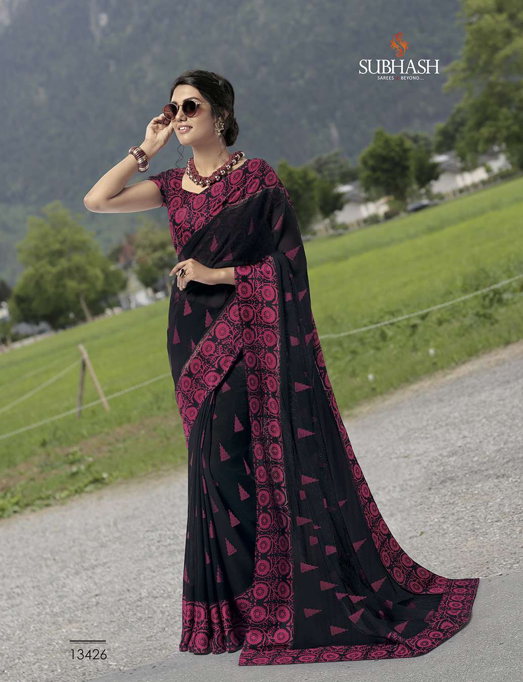 VINTAGE VOL-9 BY SUBHASH SAREES 13401 TO 13428 SERIES INDIAN TRADITIONAL WEAR COLLECTION BEAUTIFUL STYLISH FANCY COLORFUL PARTY WEAR & OCCASIONAL WEAR COTTON/SATIN/BRASSO SAREES AT WHOLESALE PRICE