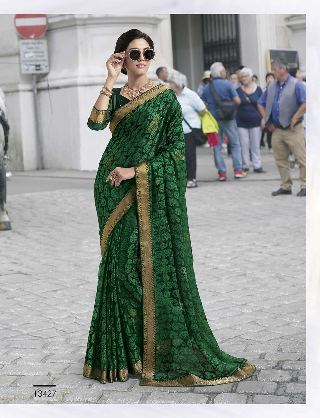 VINTAGE VOL-9 BY SUBHASH SAREES 13401 TO 13428 SERIES INDIAN TRADITIONAL WEAR COLLECTION BEAUTIFUL STYLISH FANCY COLORFUL PARTY WEAR & OCCASIONAL WEAR COTTON/SATIN/BRASSO SAREES AT WHOLESALE PRICE