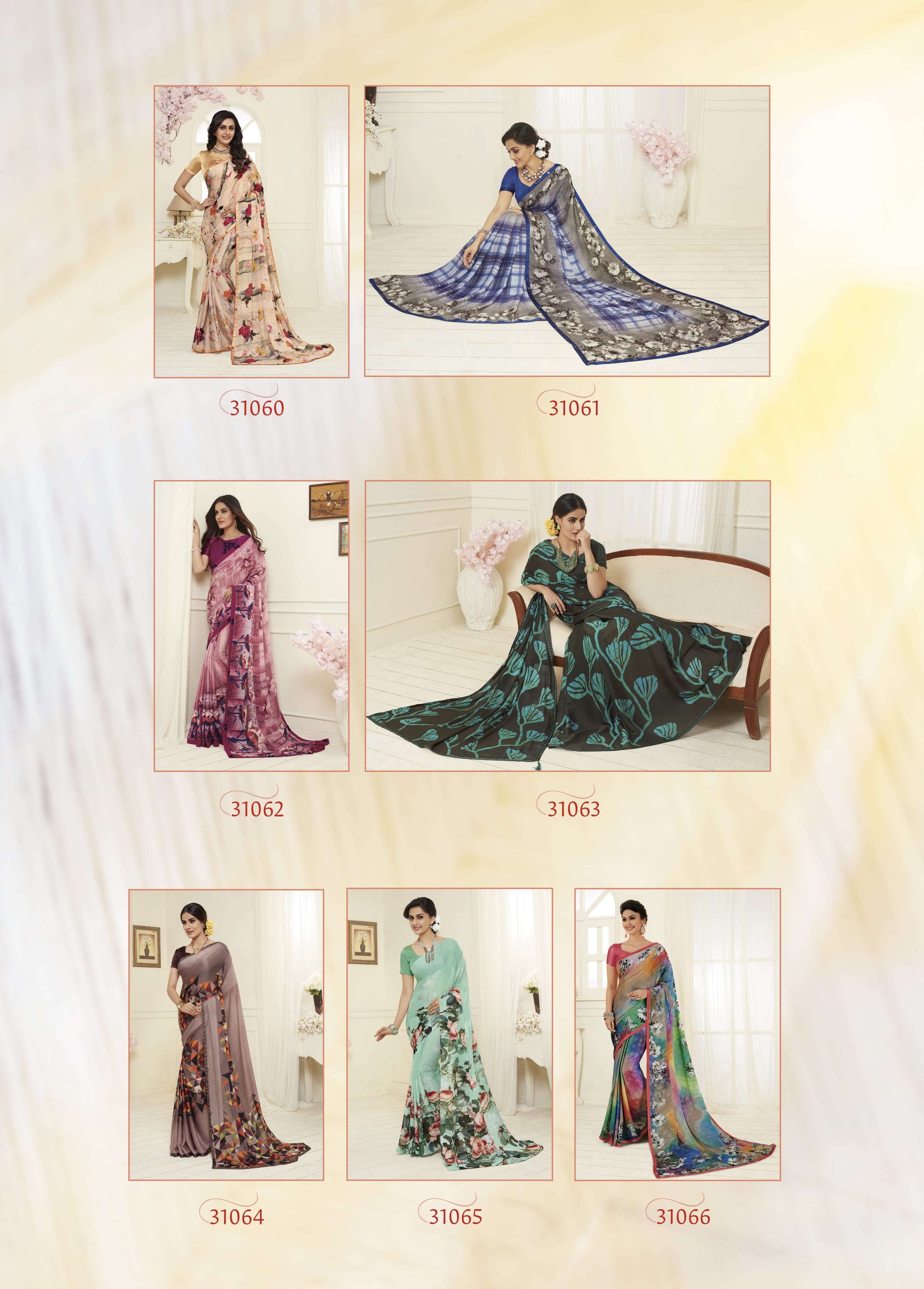 PRINTONIC VOL-3 BY SUBHASH SAREES 31051 TO 31066 SERIES INDIAN TRADITIONAL WEAR COLLECTION BEAUTIFUL STYLISH FANCY COLORFUL PARTY WEAR & OCCASIONAL WEAR GEORGETTE/SATIN GEORGETTE SAREES AT WHOLESALE PRICE