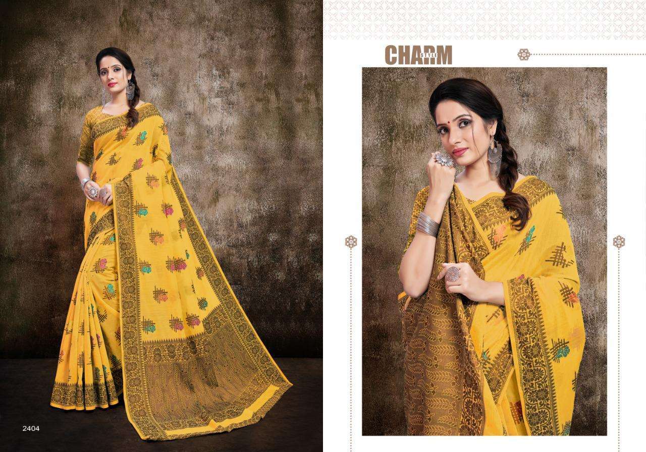 VELLORA VOL-14 BY VELLORA 2401 TO 2405 SERIES INDIAN TRADITIONAL WEAR COLLECTION BEAUTIFUL STYLISH FANCY COLORFUL PARTY WEAR & OCCASIONAL WEAR BANARASI COTTON SILK SAREES AT WHOLESALE PRICE