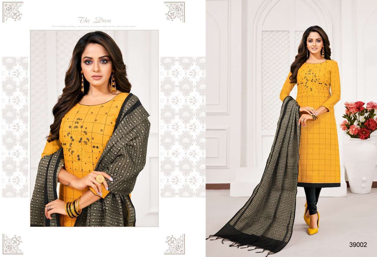 APPLE VOL-3 BY KAPIL TEX 39001 TO 39012 SERIES BEAUTIFUL COLORFUL STYLISH FANCY CASUAL WEAR & ETHNIC WEAR & READY TO WEAR SOUTH COTTON DRESSES AT WHOLESALE PRICE