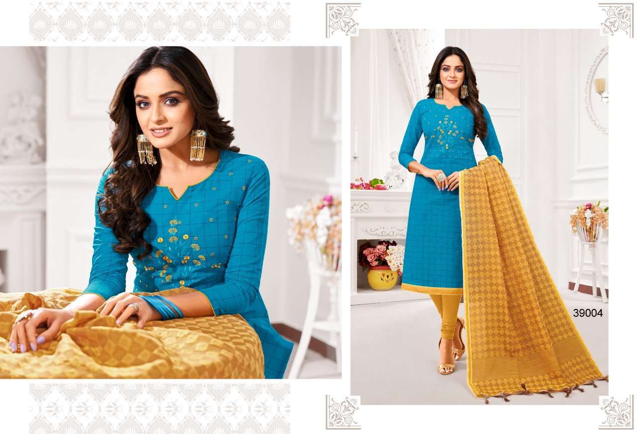 APPLE VOL-3 BY KAPIL TEX 39001 TO 39012 SERIES BEAUTIFUL COLORFUL STYLISH FANCY CASUAL WEAR & ETHNIC WEAR & READY TO WEAR SOUTH COTTON DRESSES AT WHOLESALE PRICE