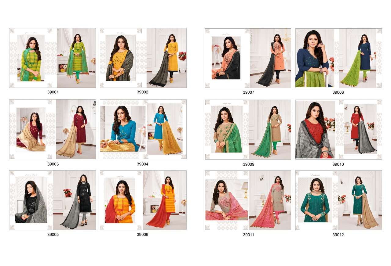 APPLE VOL-3 BY KAPIL TEX 39001 TO 39012 SERIES BEAUTIFUL COLORFUL STYLISH FANCY CASUAL WEAR & ETHNIC WEAR & READY TO WEAR SOUTH COTTON DRESSES AT WHOLESALE PRICE